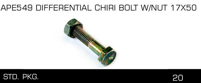 APE549 DIFFEREN TIAL CHIRI BOLT W NU T 17X50